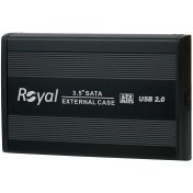 تصویر باکس هارد دیسک 3.5 اینچ USB 2.0 رویال مدل ET-H3521 Royal ET-H3521 3.5 inch USB 2.0 External HDD Enclosure With Adapter