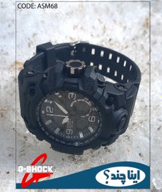 تصویر ساعت مچی مردانه جیشاک دو زمانه ساعت GSHOCK کد ASM68 