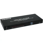 تصویر اسپلیتر 8 پورت HDMI ورژن 1.4 فرانت مدل FN-V108 FARANET FN-V108 HDMI Splitter V1.4 8 Port