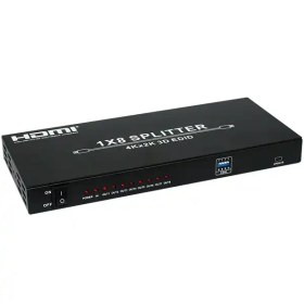 تصویر اسپلیتر 8 پورت HDMI ورژن 1.4 فرانت مدل FN-V108 FARANET FN-V108 HDMI Splitter V1.4 8 Port