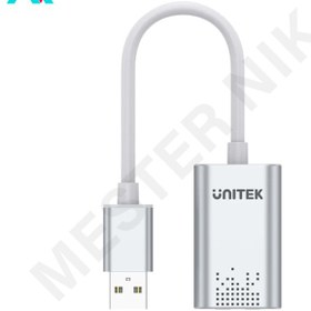 تصویر مبدل صدا AUX و MIC به USB یونیتک مدل Y-247A 