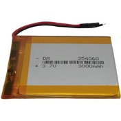 تصویر باتری لیتیوم پلیمری DM 3.7V 3000mAh 354060 