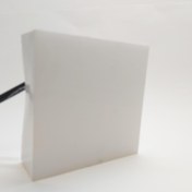 تصویر سنگ نورانی مربع ضد آب تک رنگ سایز 10 سانت 12 ولت مدل PL10P 