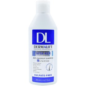 تصویر شامپو ضد شوره درمالیفت مدل Vita-Ker حجم 200 میلی لیتر 