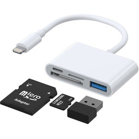 تصویر تبدیل OTG آیفون برند جویروم Joyroom S-H142 Lightning to USB OTG Card Reader