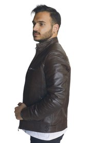 تصویر کاپشن مردانه قهوه ای | ARES1234 