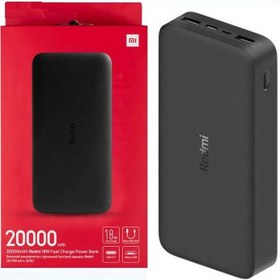 تصویر پاور بانک 20000 شیائومی سه پورت اصلی فست Power bank 20000 xiaomi 18w