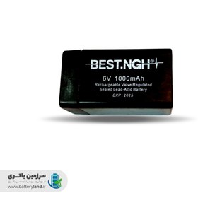 تصویر باتری خشک سیلد اسید ۶ ولت ۱۰۰۰ میلی آمپر بست BEST 