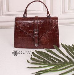 تصویر کیف تمام چرم دستی مجلسی زنانه کد 1950 