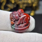 تصویر کاروینگ سنگ طبیعی سنگ خون معدنی کد : 36297 