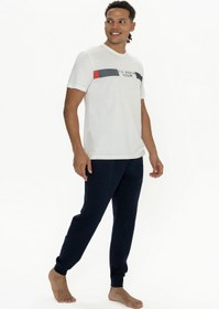 تصویر ست پیژامه فاق نرمال آستین کوتاه راسته مردانه | یو اس پولو U.S. Polo Assn. USP18888 