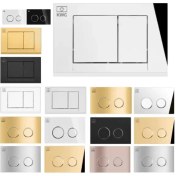 تصویر کلید فلاش تانک کی دبلیو سی مدل مربع و دایره 