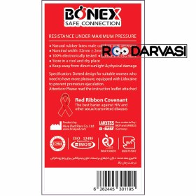 تصویر کاندوم نهایت تاخیر بونکس Bonex Max Delay 