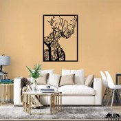 تصویر استیکر دیواری درخت شکل صورت 