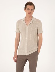 تصویر ژاکت مردانه بژ پیرکاردین 