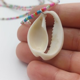 تصویر گردنبند منجوقی صدفی 