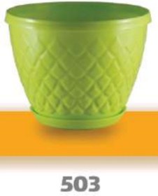 تصویر گلدان پلاستیکی نگین۵۰۳ ۲۴عددی 