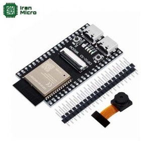 تصویر برد توسعه ESP32-S3-CAM با هسته ESP32-S3-WRROM-1 N16R8 و دوربین OV2640 