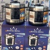 تصویر پلوپز و مولتی کوکر رویال کینگ مدل ROSHA-1806 ظرفیت ۶ لیتر با بدنه استیل ضد زنگ 