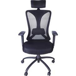 تصویر صندلی مدیریتی کادی نو مدل پشت توری فول آپشن 