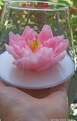 تصویر شمع گل دستساز Handmade flower candle