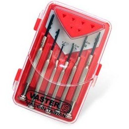 تصویر مجموعه 6 عددی پیچ گوشتی ساعتی واستر Vaster Precision Screwdriver 6PCS