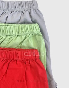 تصویر شورتک نخ پنبه ساده زنانه 