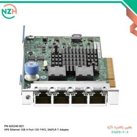 تصویر PN 665240-B21 HPE Ethernet 1GB 4 Port 135 T4V2 366FLR T Adapter 