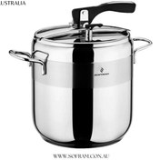 تصویر زودپز استیل ۷ لیتر سوفرام ترکیه مدل سافت Sofram Turkey 7 Liters Steel Pressure Cooker Soft Model
