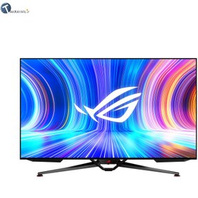 تصویر مانیتور گیمینگ 47.5 اینچ ایسوس ROG Swift OLED PG48UQ ASUS ROG Swift OLED PG48UQ 47.5 Inch 0.1ms 138Hz HDR Gaming Monitor