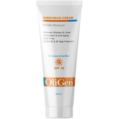 تصویر کرم ضد آفتاب ضد چروک پوست خشک الی ژن +SPF 30 Oli Gen Sunscreen Cream - Wrinkle Reducer - SPF 30+ - Normal & Dry Skin