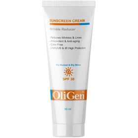 تصویر کرم ضد آفتاب ضد چروک پوست خشک الی ژن +SPF 30 Oli Gen Sunscreen Cream - Wrinkle Reducer - SPF 30+ - Normal & Dry Skin