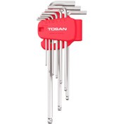 تصویر ست آچار آلن ۹ عددی توسن مدل T4181 