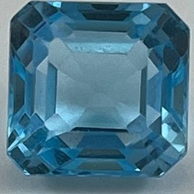 تصویر نگین توپاز آبی سوئیسی {کد:N97} 