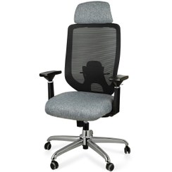 تصویر صندلی کارمندی مدل آرتمیس پلاس - مشکی و خاکستری روشن Artmis Plus model office chair