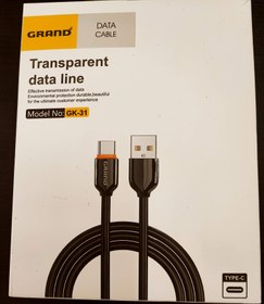 تصویر کابل تبدیل USB به تایپ سی(Type-C) گرند مدل GK-31 