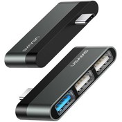 تصویر هاب 3 پورت تایپ سی یوسامز Usams US-SJ461 Type-C mini HUB (3 USB Ports) 