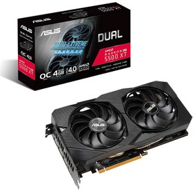 تصویر کارت گرافیک ایسوس مدل DUAL-RX5500XT-O4G-EVO حافظه 4 گیگابایت ASUS DUAL-RX5500XT-O4G-EVO Graphics Card