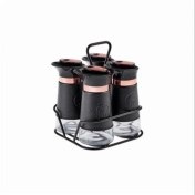 تصویر جا ادویه 4 پارچه کاراجا Latin Deri 