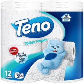 تصویر دستمال توالت تنو 3 لایه 12 رول 