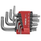 تصویر آچار ستاره‌ای پنج پر سوراخ دار 9 عددی فورس کد 50913 