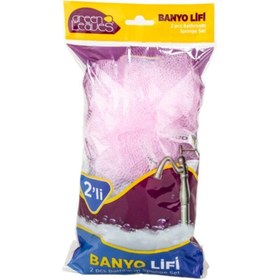 تصویر لیف و اسفنج حمام اورجینال برند Greenleaves مدل 2'li Top Banyo Lifi 35gr کد 261696904 