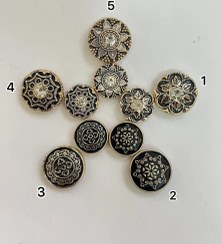 تصویر گیره شال و روسری مگنت طرح سیاه قلم 