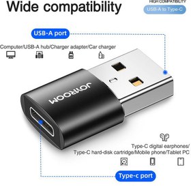 تصویر مبدل USB به USB-C جوی روم مدل S-H152 پک 2 عددی 