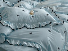 تصویر ست روتختی ۷ تکه پینترستی طرح پاپیون دو نفره 