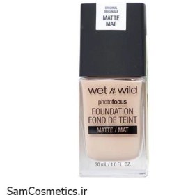 تصویر کرم پودر فتوفوکوس مدل MATTE حجم 30 میل وت اند وایلد 372-Desert beige Wet N Wild Photo Focus Matte Foundation 30 ml