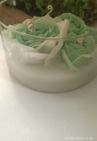 تصویر شمع گل دستساز Handmade flower candle