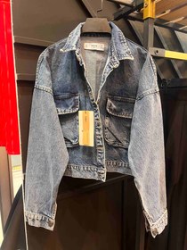 تصویر کت جین سرمه ای 