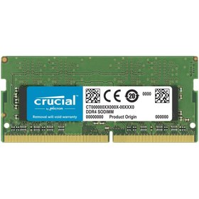 تصویر رم لپ تاپ کروشیال مدل DDR4 2666MHz ظرفیت 8 گیگابایت Crucial DDR4 2666MHZ 8GB laptop RAM