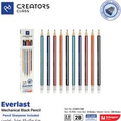 تصویر مداد مشکی اتودی سی کلاس مدل اورلست بسته ۱۰ عددی + تراش 